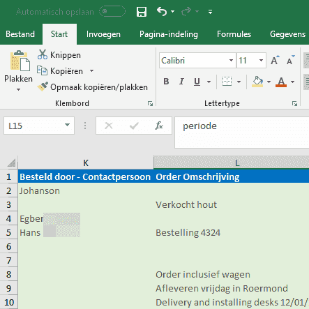 Uitvoer in verschillende formaten zoals Excel.
